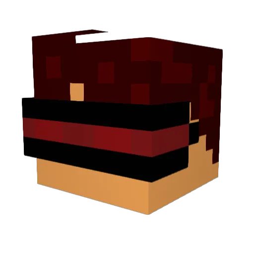 p0b1n__ Minecraft avatar head, 3D render