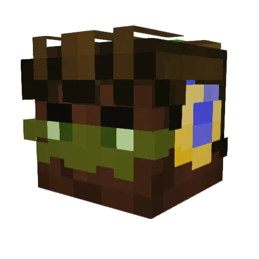 p0int69 Minecraft avatar head, 3D render