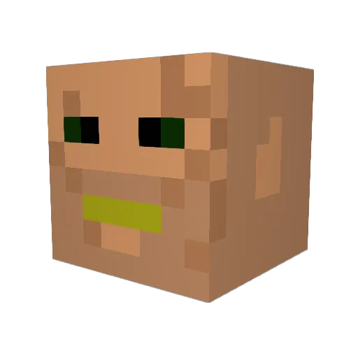 p0k3st4r Minecraft avatar head, 3D render