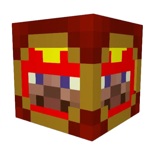 p0kesonav Minecraft avatar head, 3D render