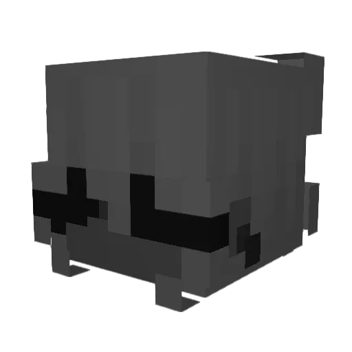 p0ntifice Minecraft avatar head, 3D render