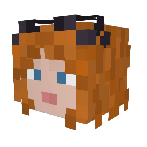 p0ppet_g0of Minecraft avatar head, 3D render
