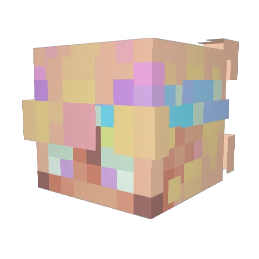 p0rt4l5 Minecraft avatar head, 3D render