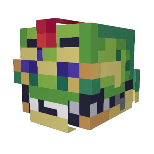p0rtCh Minecraft avatar head, 3D render