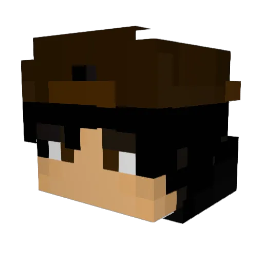 p0shky Minecraft avatar head, 3D render