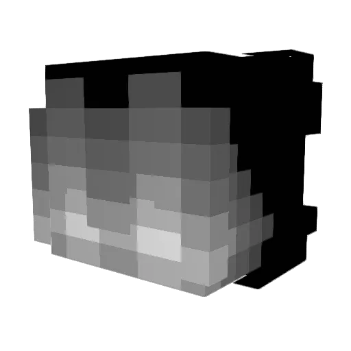 p1LL_ Minecraft avatar head, 3D render