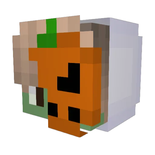 p1anY Minecraft avatar head, 3D render