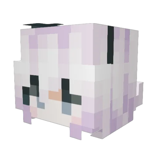 p1p Minecraft avatar head, 3D render