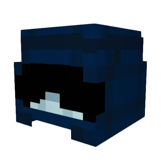 p1q Minecraft avatar head, 3D render