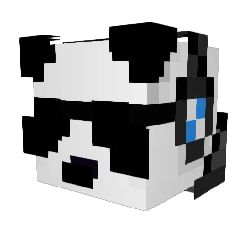 p1raat Minecraft avatar head, 3D render