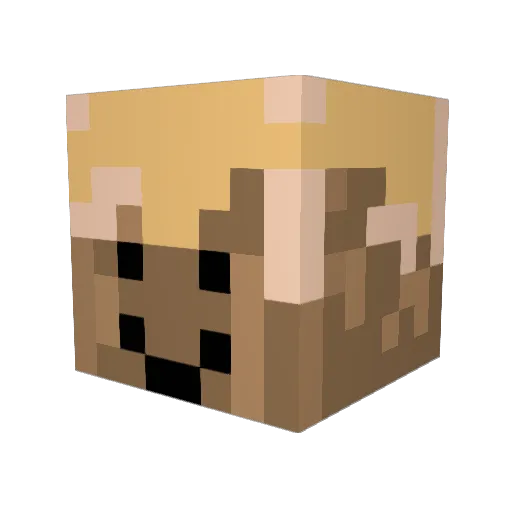 p1roty Minecraft avatar head, 3D render