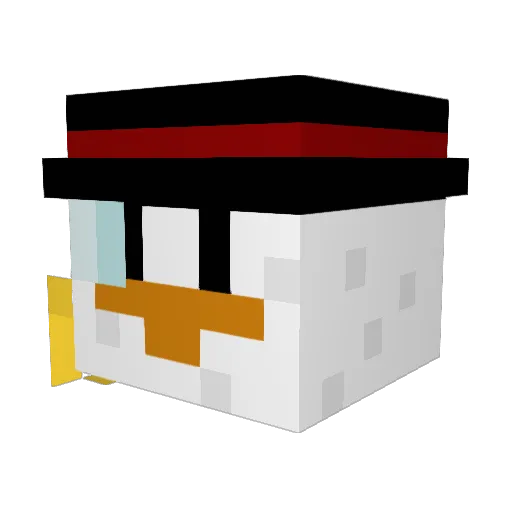 p1ssm4ster Minecraft avatar head, 3D render