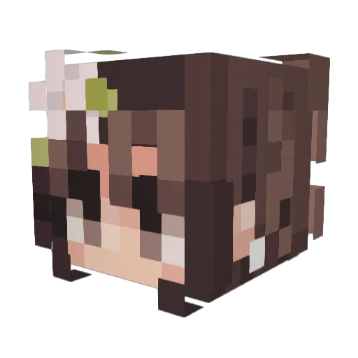 p1xel4te Minecraft avatar head, 3D render