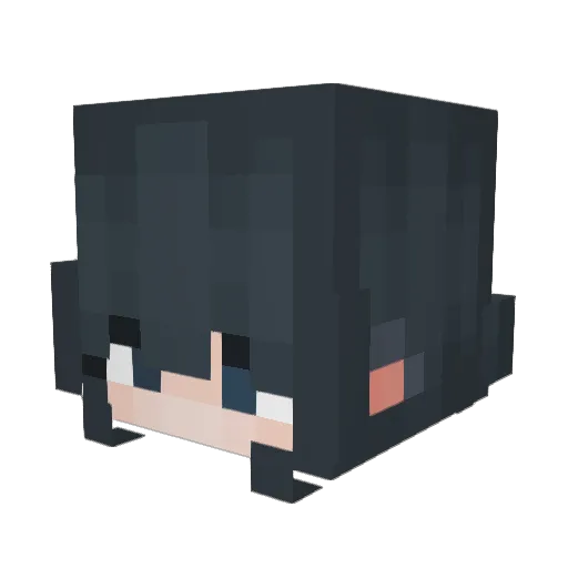 p1zzaparty Minecraft avatar head, 3D render