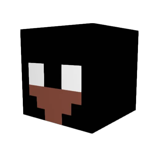 p2dag Minecraft avatar head, 3D render
