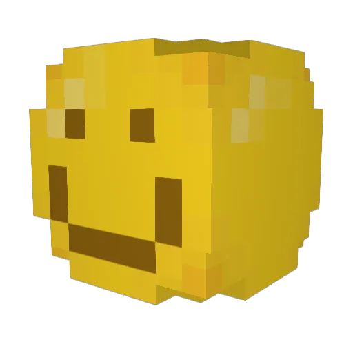 p33sibiliti Minecraft avatar head, 3D render