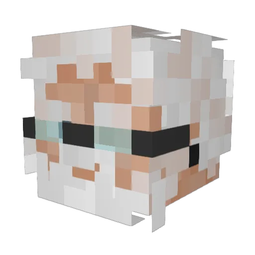 p33tpan Minecraft avatar head, 3D render