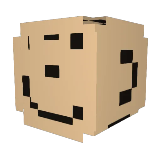 p34s Minecraft avatar head, 3D render
