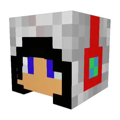 p3d706 Minecraft avatar head, 3D render