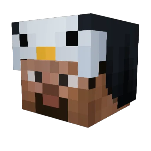 Minecraft-Avatar von p3nguiv: Kopf als 3D-Render