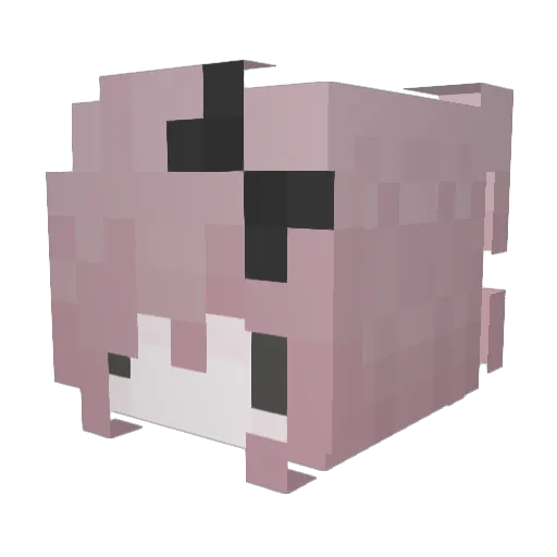 p3ni Minecraft avatar head, 3D render
