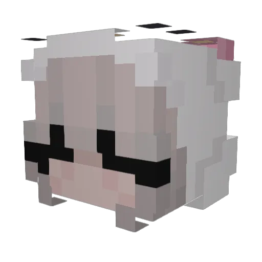 p3od Minecraft avatar head, 3D render