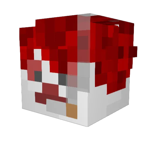 p3rmabann Minecraft avatar head, 3D render
