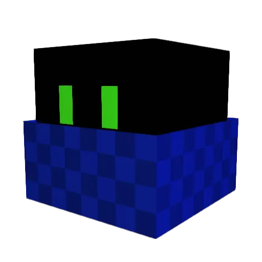 p4810x2 Minecraft avatar head, 3D render