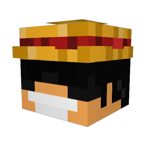 p4niccc Minecraft avatar head, 3D render