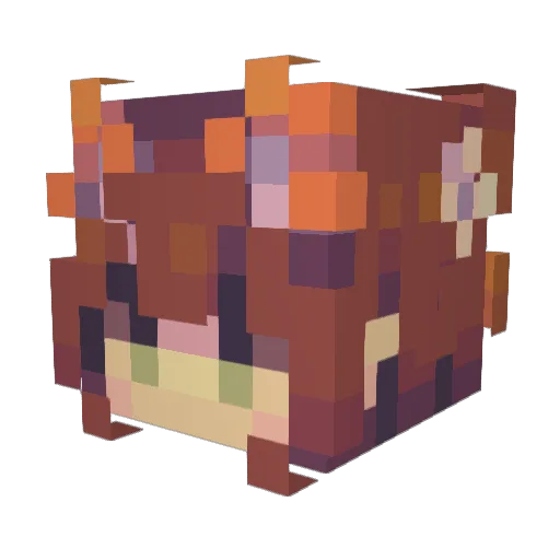 p4reella Minecraft avatar head, 3D render