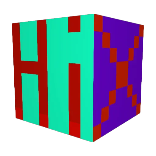 p4rtyyy Minecraft avatar head, 3D render