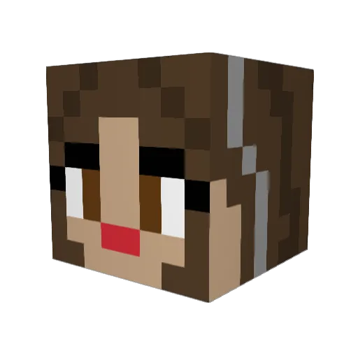 p4ulynn Minecraft avatar head, 3D render