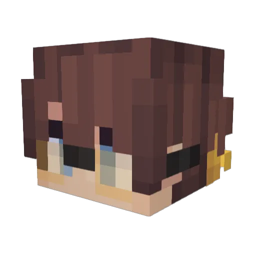 p56 Minecraft avatar head, 3D render