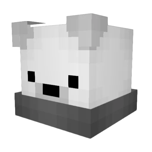 p5eudo Minecraft avatar head, 3D render