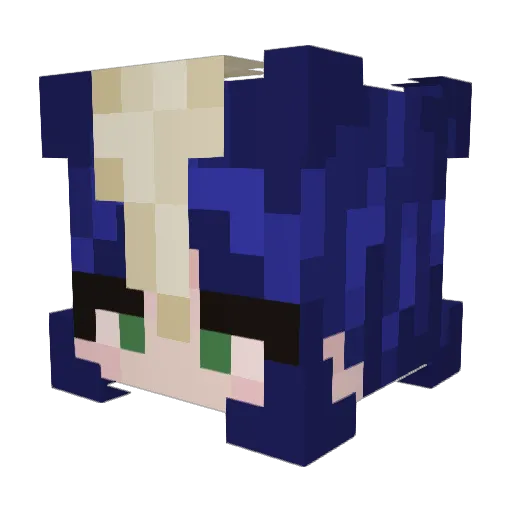 p5major5 Minecraft avatar head, 3D render