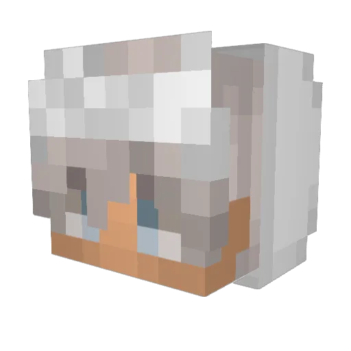 p66la1v Minecraft avatar head, 3D render