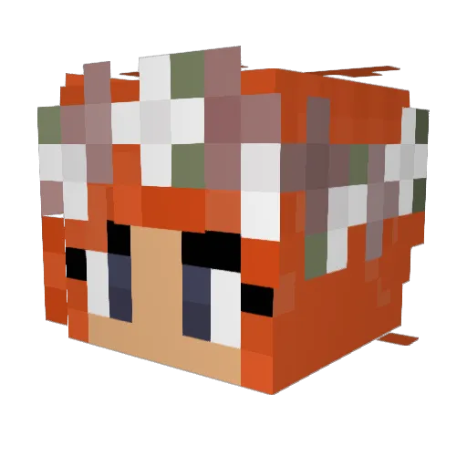 p6ss Minecraft avatar head, 3D render