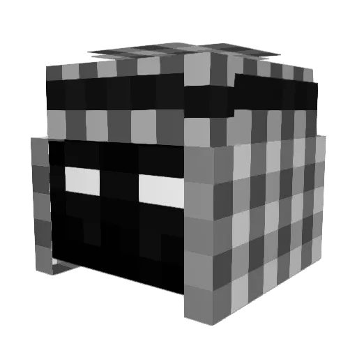 p6z Minecraft avatar head, 3D render