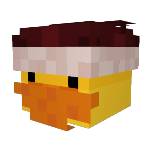 p7irsich Minecraft avatar head, 3D render
