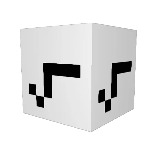 p865 Minecraft avatar head, 3D render