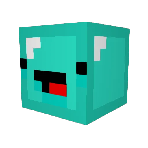 pCaK3s Minecraft avatar head, 3D render