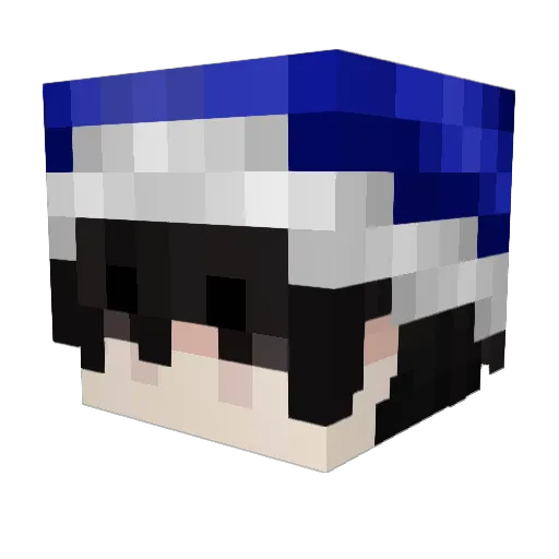 pCrit Minecraft avatar head, 3D render