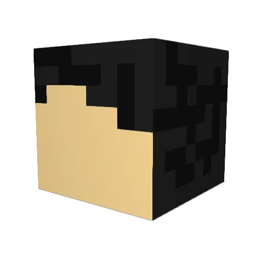 pCxOta Minecraft avatar head, 3D render