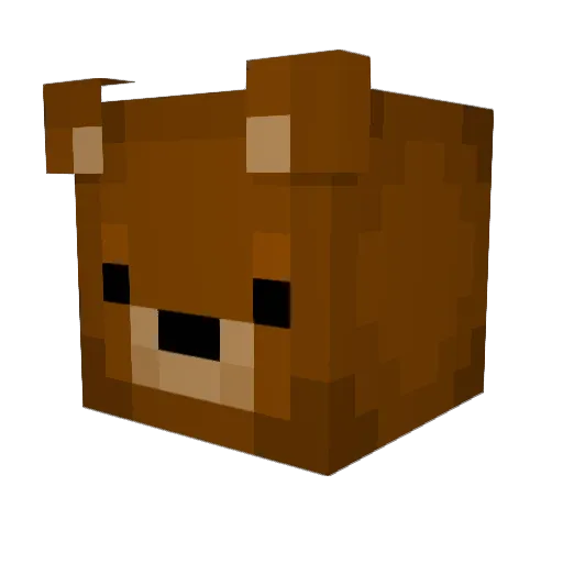 pFoolin Minecraft avatar head, 3D render