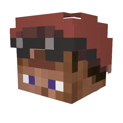 pH_Sigma Minecraft avatar head, 3D render