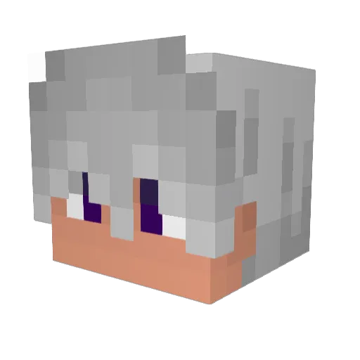 pINAHH Minecraft avatar head, 3D render