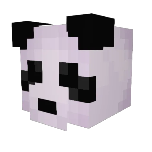 pOwO13 Minecraft avatar head, 3D render