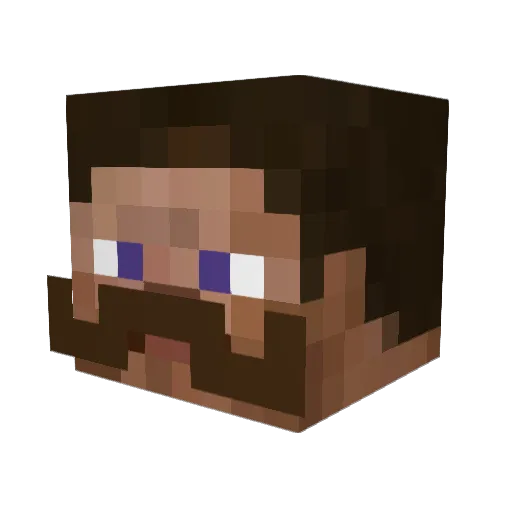 pTriggy Minecraft avatar head, 3D render