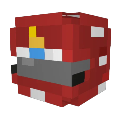 p__3 Minecraft avatar head, 3D render