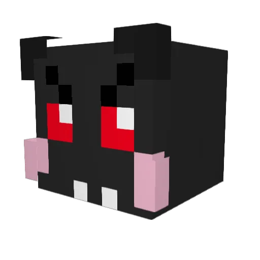 p_chow Minecraft avatar head, 3D render